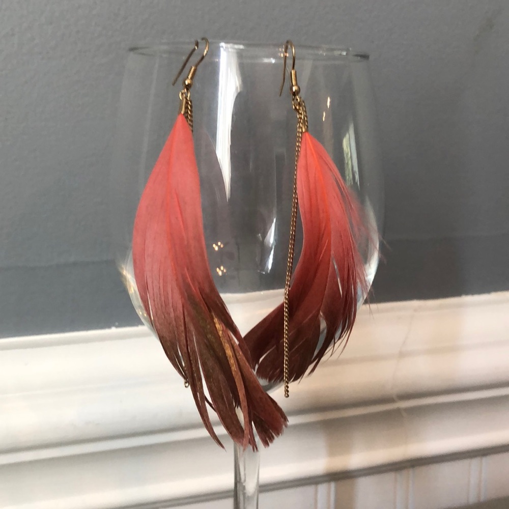 Feather earrings